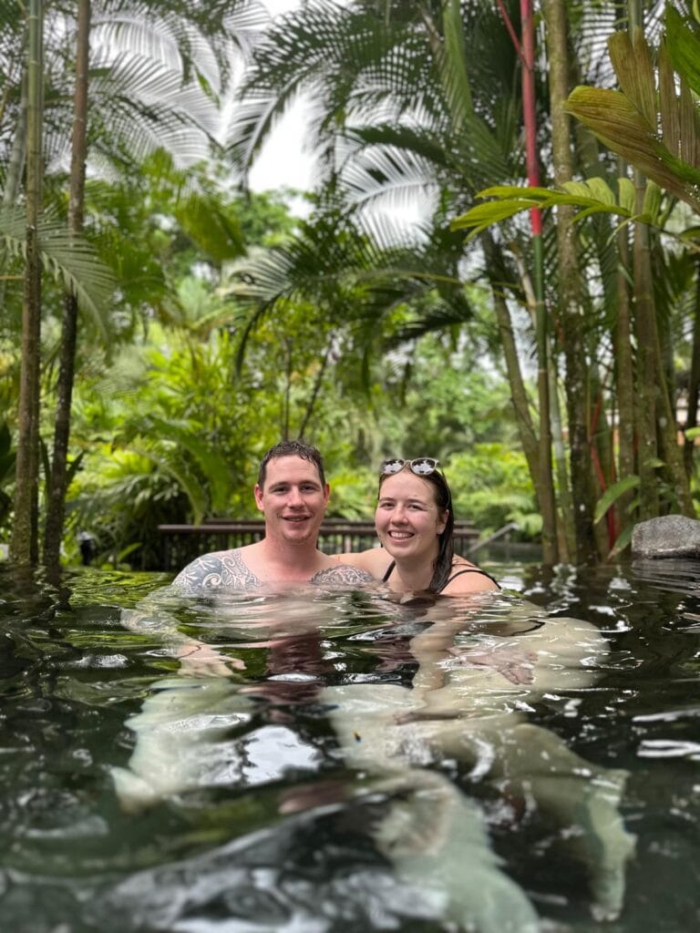 Us at Tabacón Hot Springs