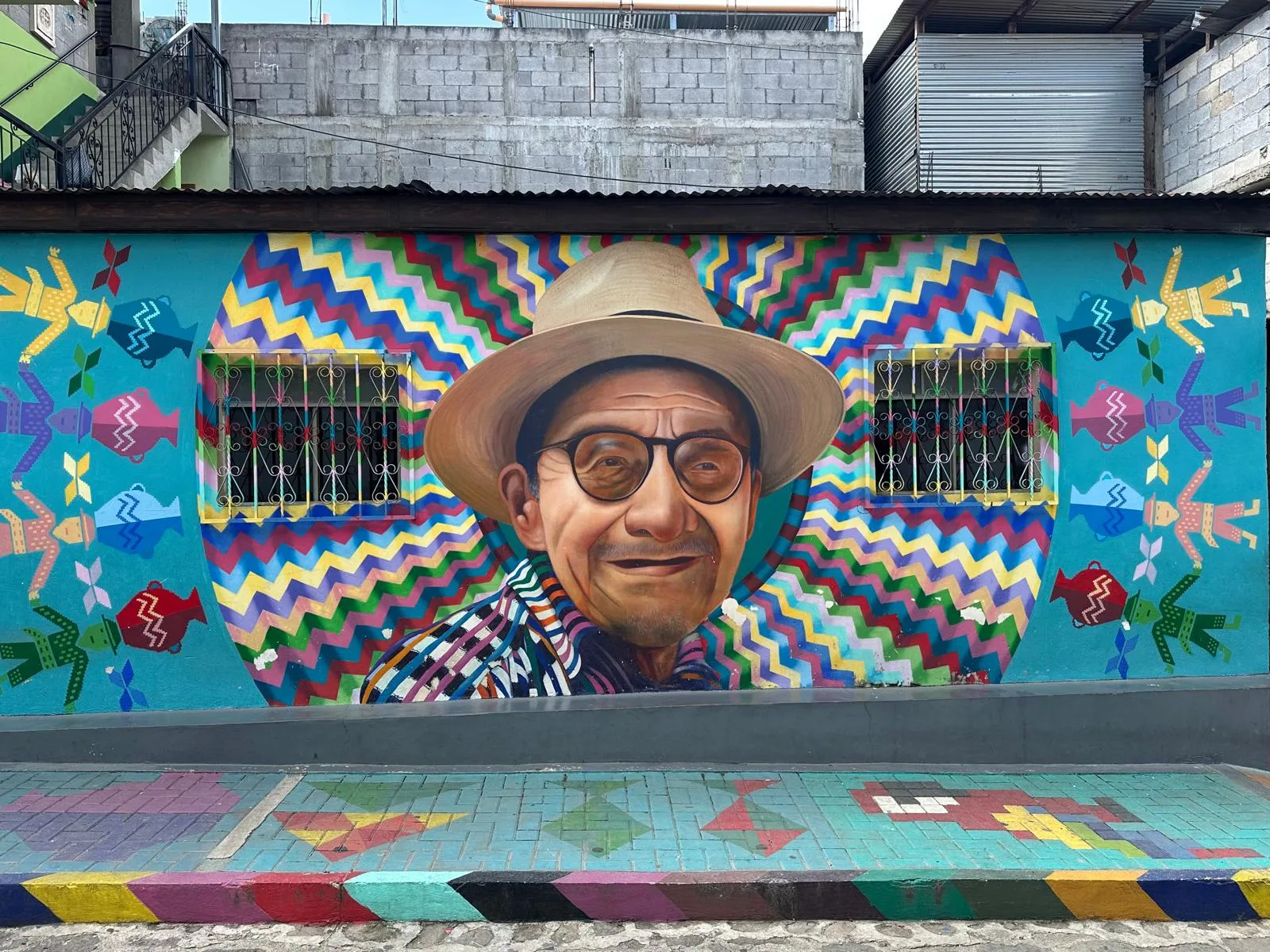 Colourful murals in San Juan