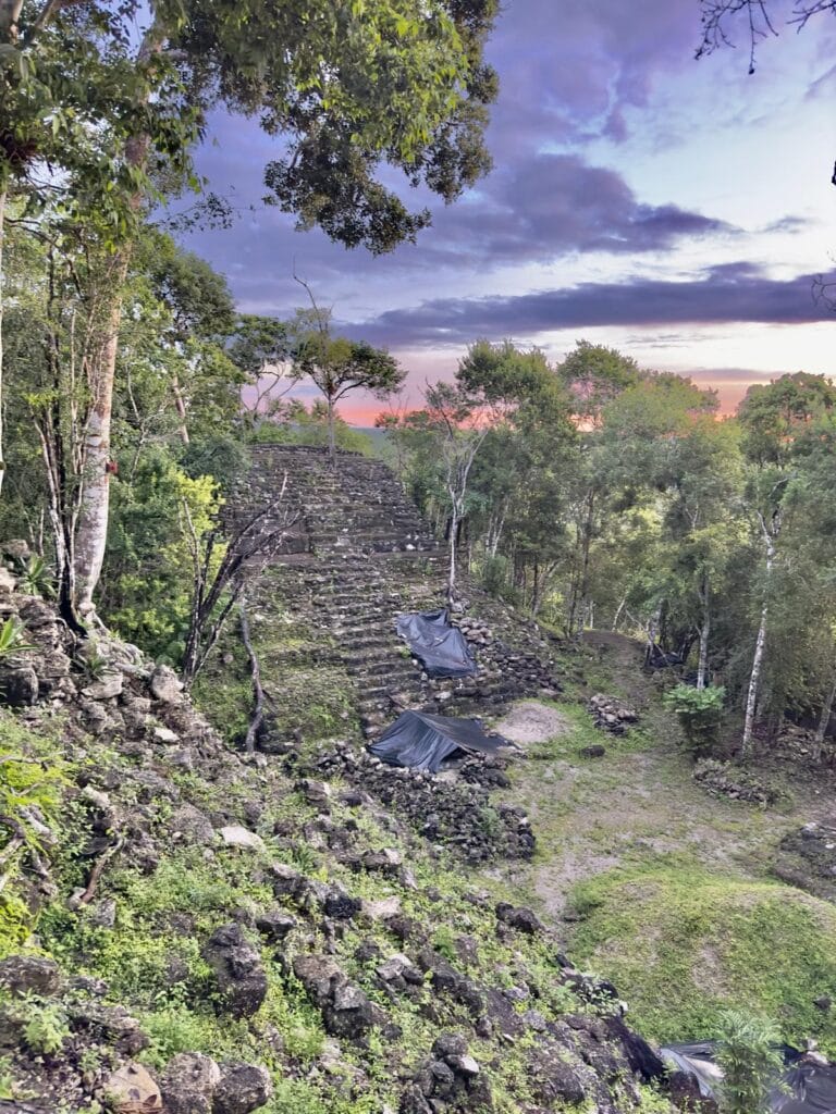 Sunset at El Tigre Pyramid El Tigre Pyramid