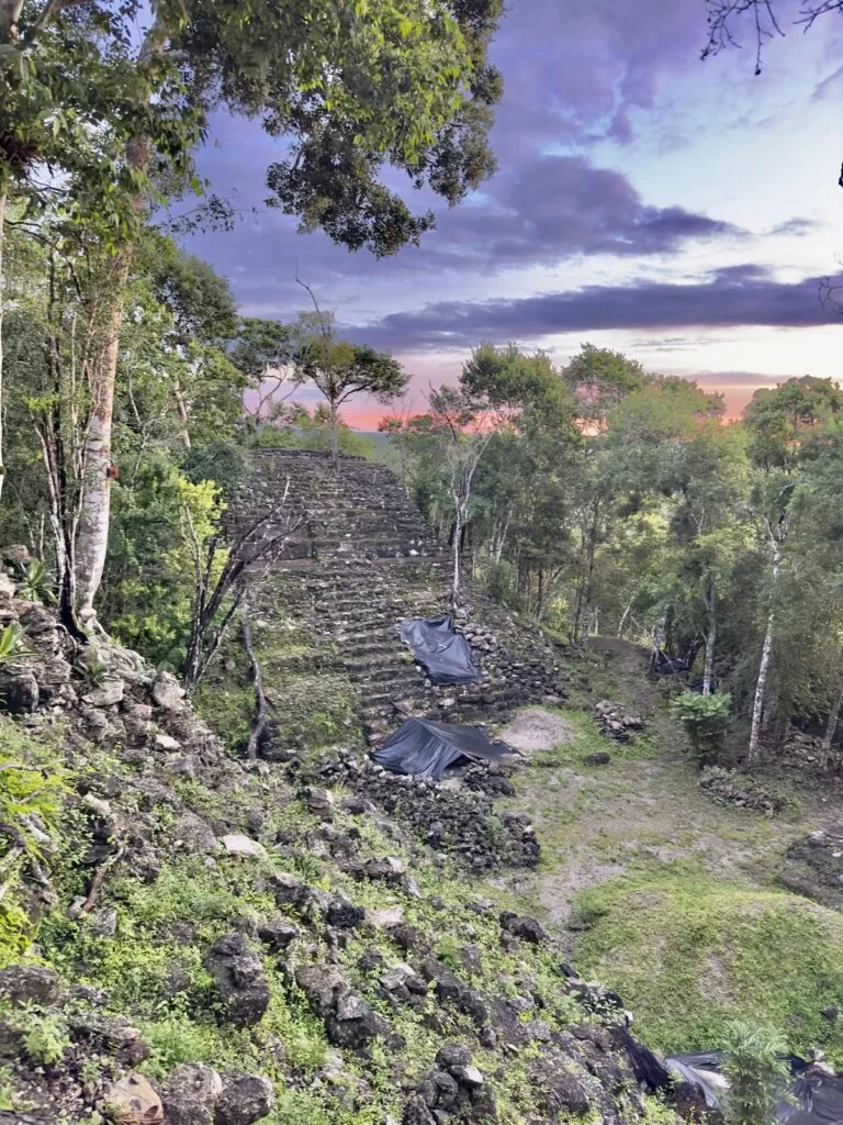 Sunset at El Tigre Pyramid El Tigre Pyramid