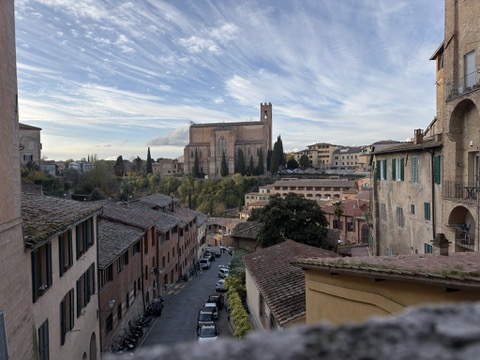 Amazing colourful city views of Siena