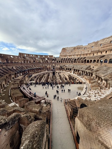 Views from inside the Colosseum Arena 
