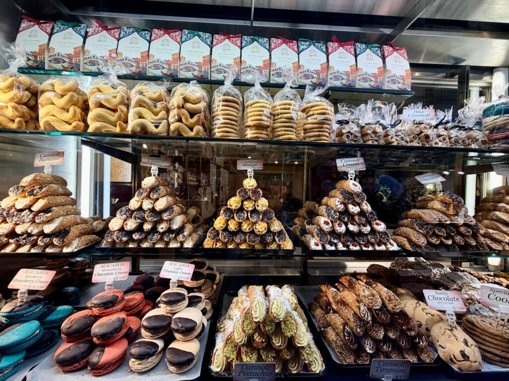 Colourful desserts Venice Italy