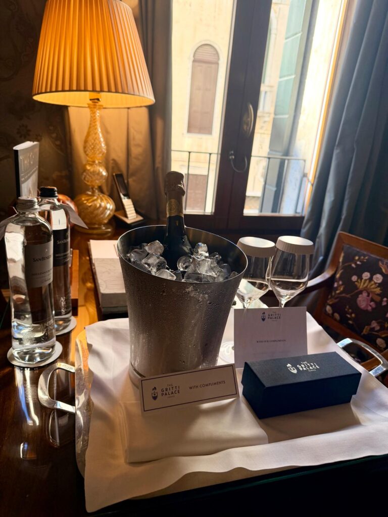Prosecco at Gritti Palace Venice