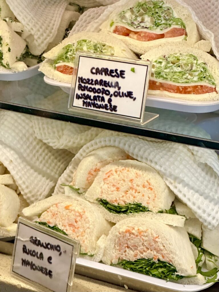 Tramezzini in Venice Italy