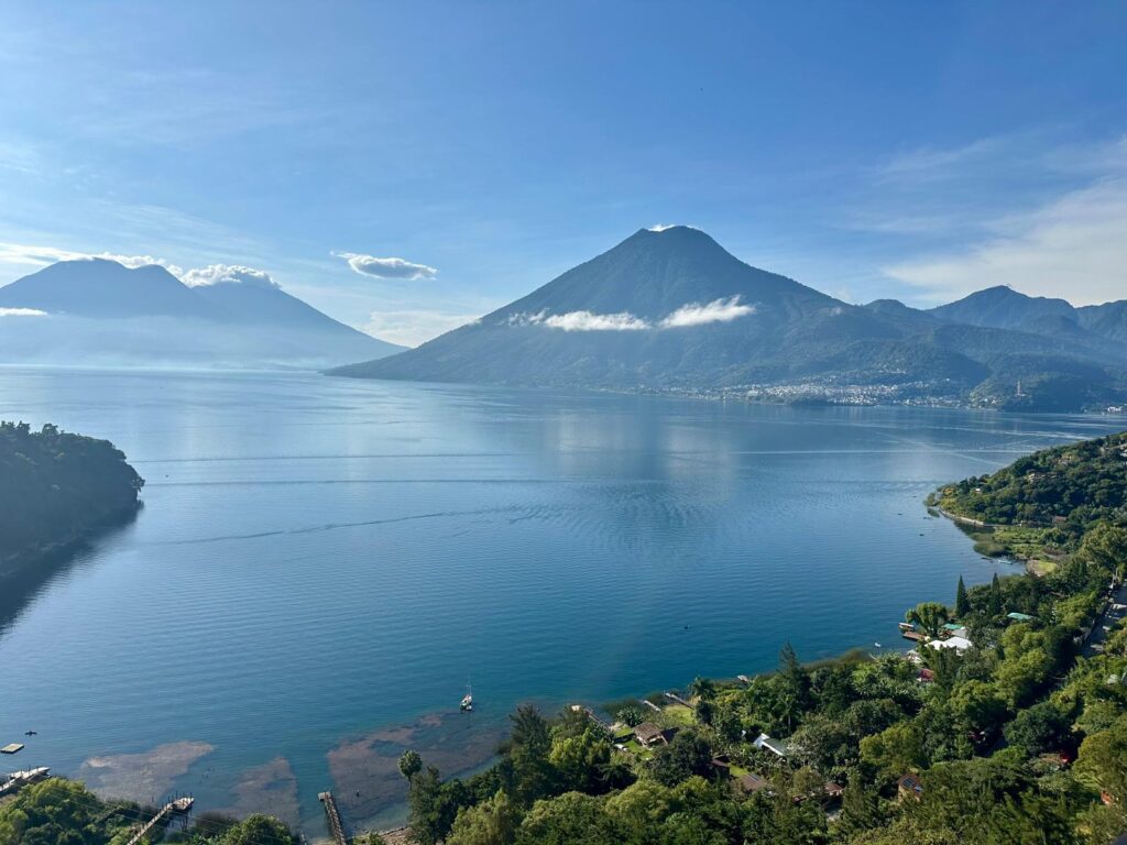 Views of Lake Atitlan from Hotel in San Marcos Las Lagunas