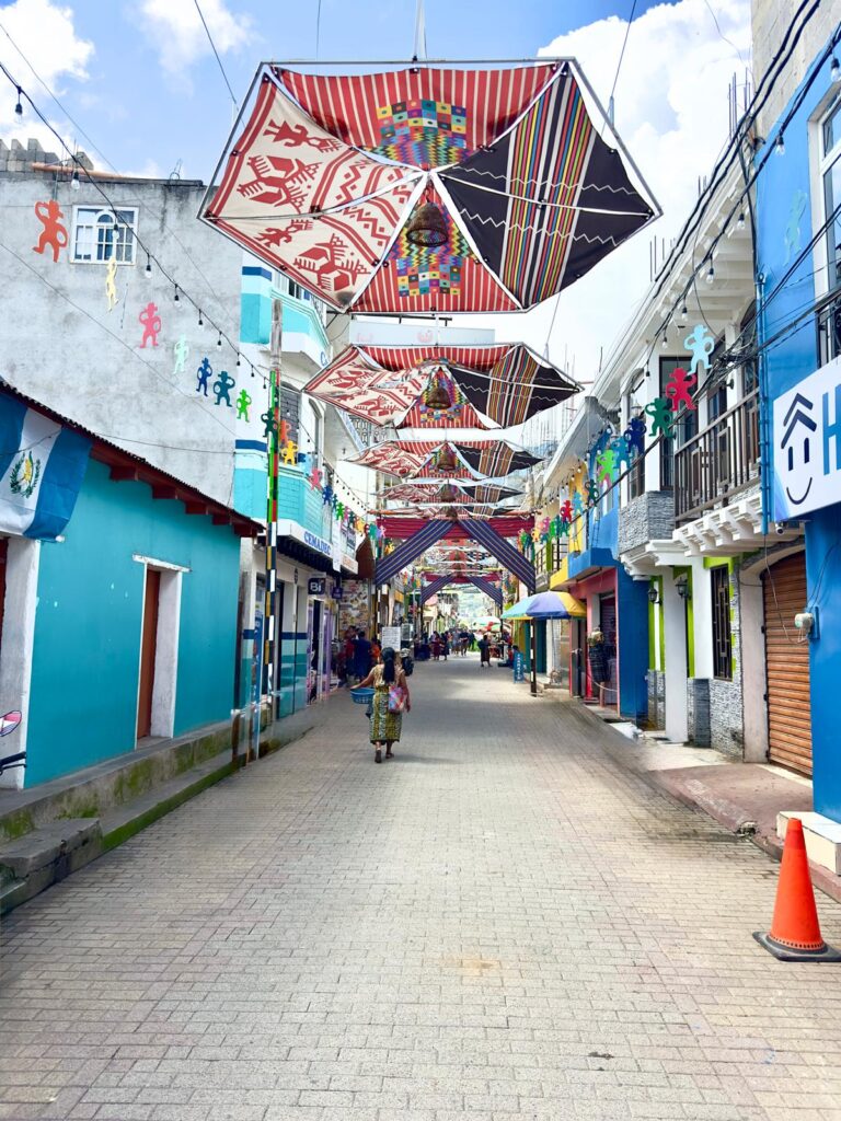 Colourful textile streets of San Juan